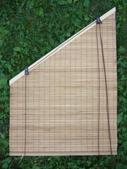 persiana bambú oblicua, persiana bambú para las ventanas de desván, persiana inclinada